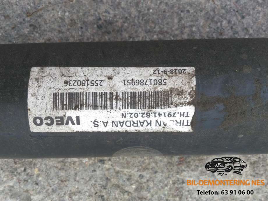 Mellomaksel til Iveco Daily 2014-->> (Type VI)  (TIRSAN KARDAN A.S.|TH.79141.82.02.N|580178651|)