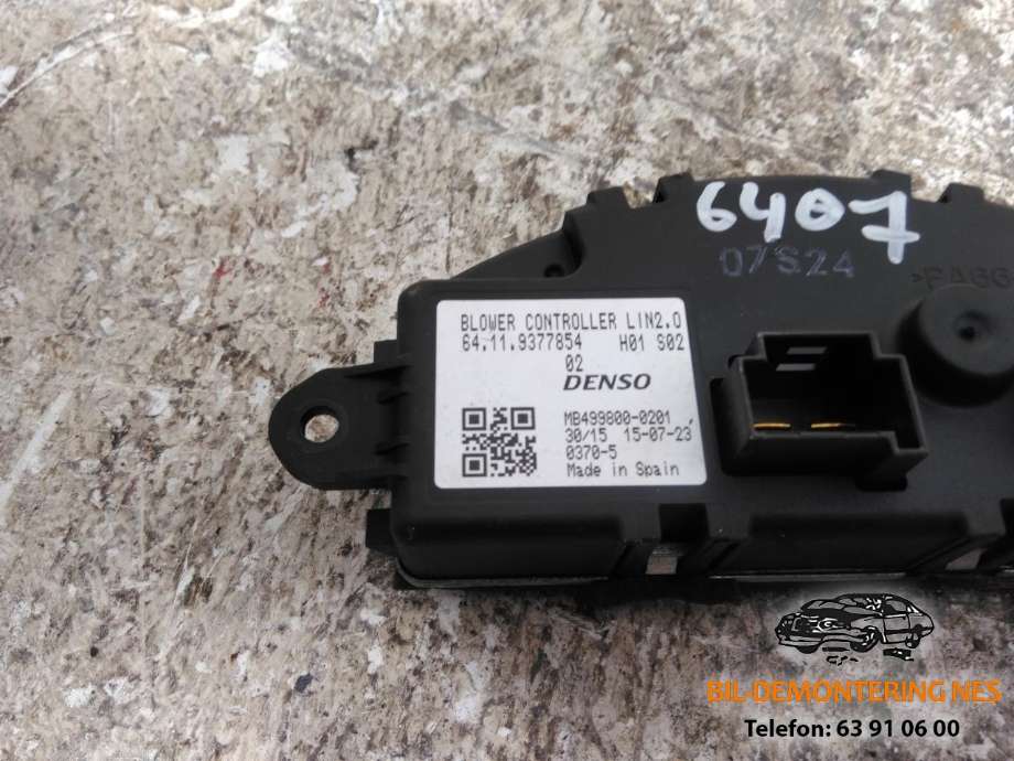 Varmeapparat motstand til BMW i3 2013-2022  (DENSO|64119377854|)