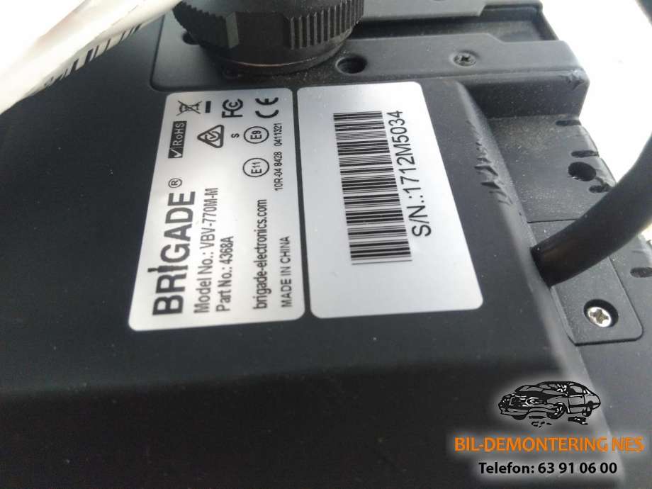 Parkeringskamera bak til Iveco Daily 2014-->> (Type VI)  (BRIGADE|VBV770MM|)