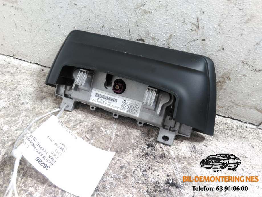 Bilstereo navigasjon skjerm til BMW 3-Serie 2012-2018 (F30/F31/F34) (F30/F31/F34) (BM9262753 02 1|65509262753-02|)