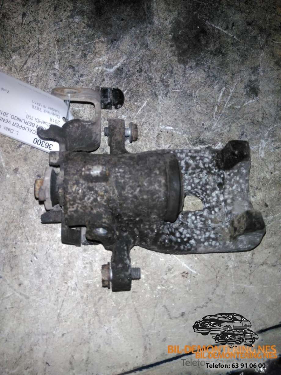 Bremsecaliper venstre bak til Citroën Berlingo 2015-2019 (Type II, Fase 2)  
