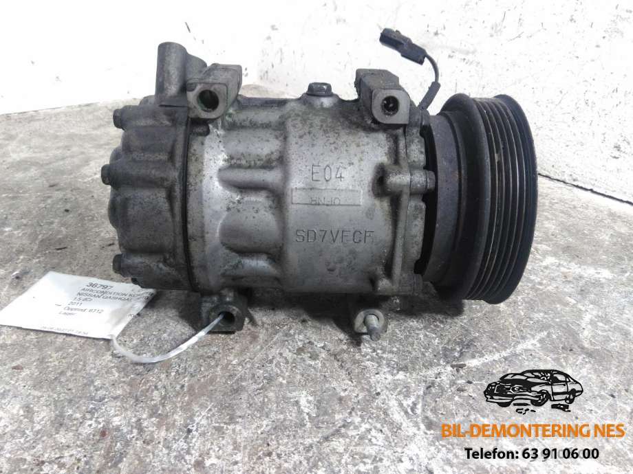 Aircondition kompressor til Nissan Qashqai 2010-2014 (Type I, Fase 2)  (SANDEN|06826405161|)