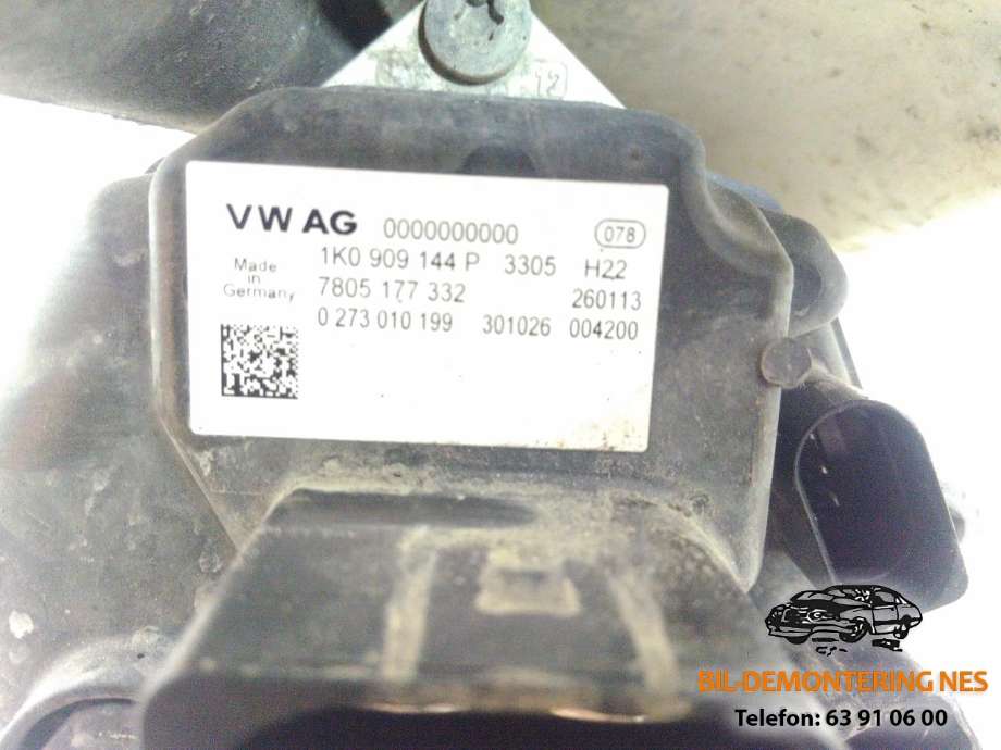 Tannstang elektrisk til Škoda Octavia 2009-2013 (Type II, Fase 2) (1K0909144P|7805177332|)