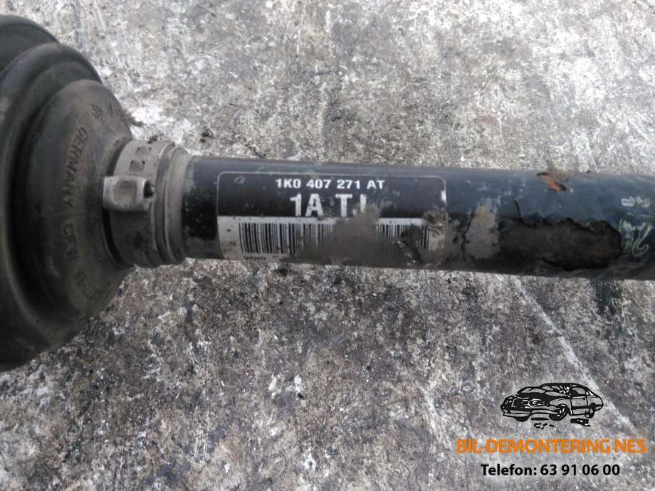 Drivaksel venstre foran, diesel/manuell til Audi A3 2009-2012 (Type II, Fase 2)  