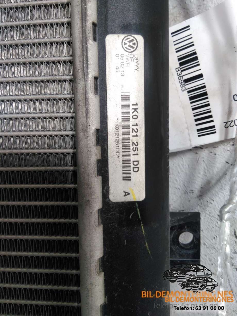 Radiator (manuell gir) til VW Golf V, Combi 2003-2008  (1K0121251DD|)