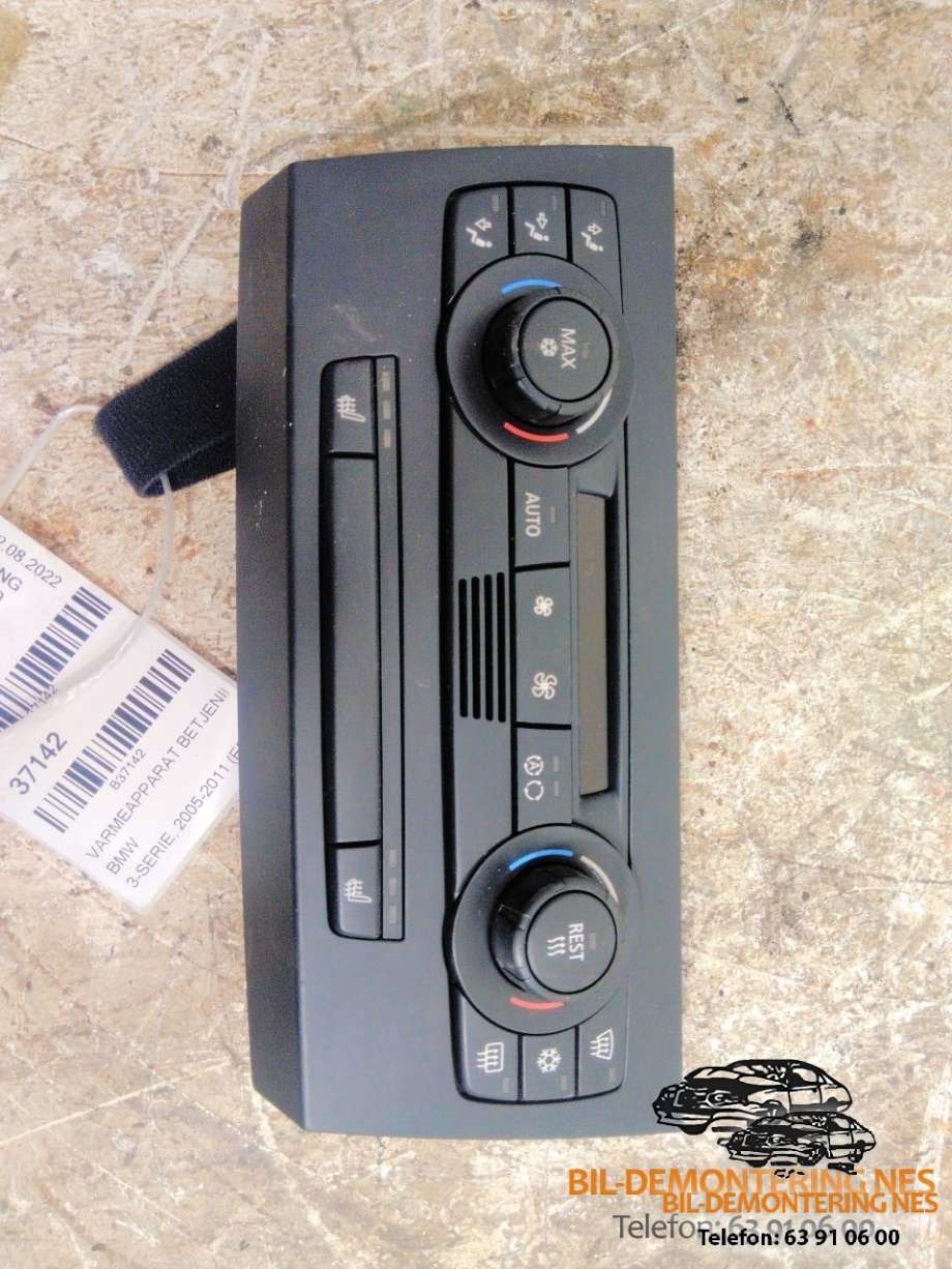 Varmeapparat betjening til BMW 3-Serie, 2005-2011 (E90/E91/E92/E93) (E90/E91/E92/E93) (64119117136-01)