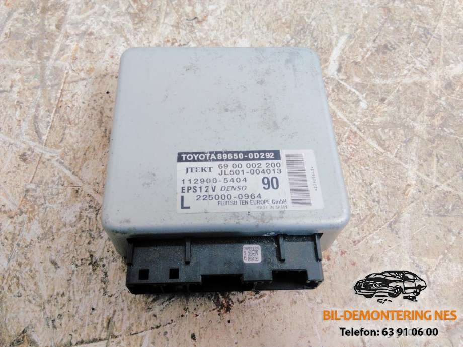 Styreenhet servo til Toyota Yaris, 2012-2014 (Type III, Fase 1)  (DENSO|89650-0D292)