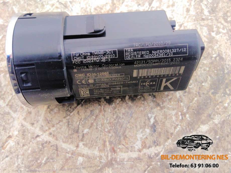 Bryter start/stopp til Toyota Yaris 2014-2020 (Type III, Fase 2)  (2010DJ2910|)