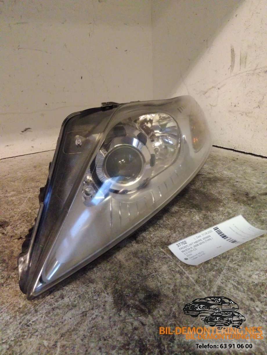 Frontlykt høyre xenon til Mazda 6 2008-2010 (Type II, Fase 1)  