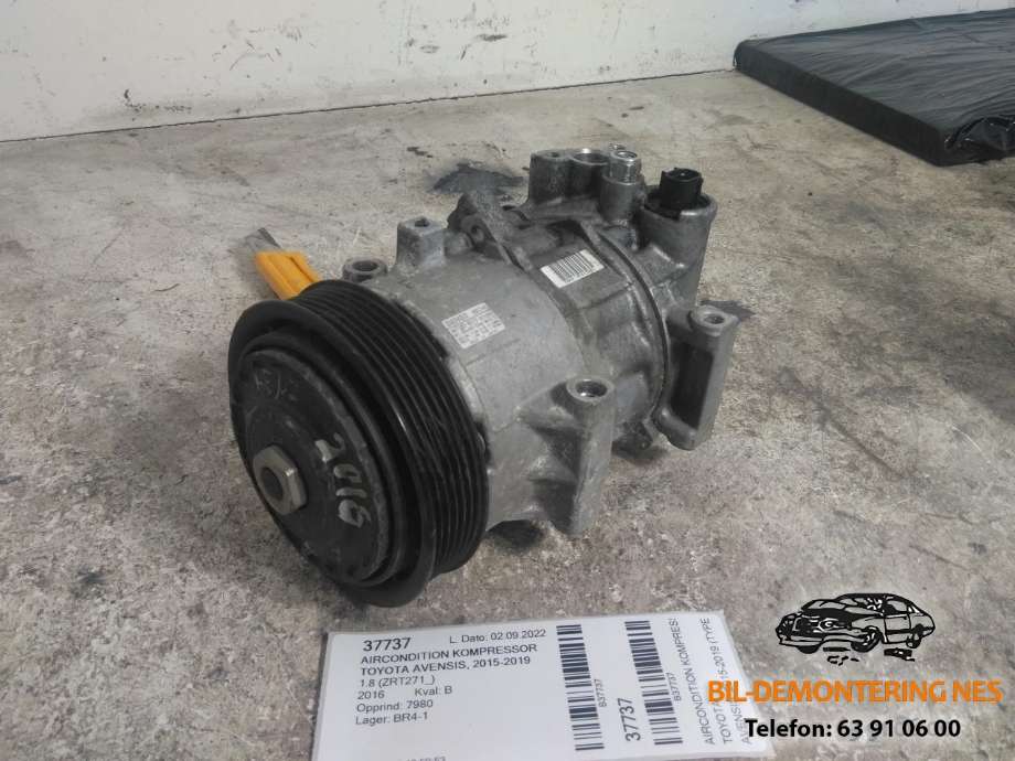 Aircondition kompressor til Toyota Avensis, 2015-2019 (Type III, Fase 2)  (4472806573)