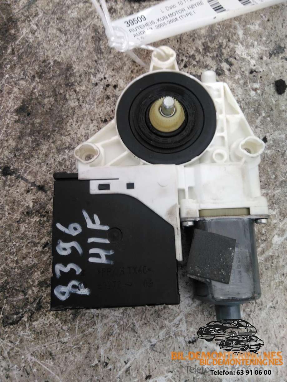 Ruteheis, kun motor, høyre foran til Audi A3 2003-2008 (Type II, Fase 1)  (8P0959802H|)