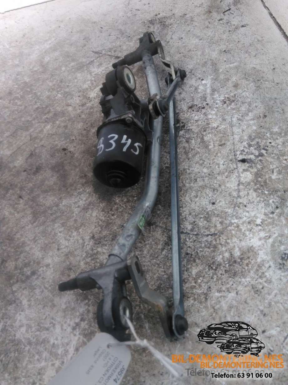 Viskermotor frontrute komplett m/overføring til Citroën C3, 2002-2009 (Type I)  (5751361116)