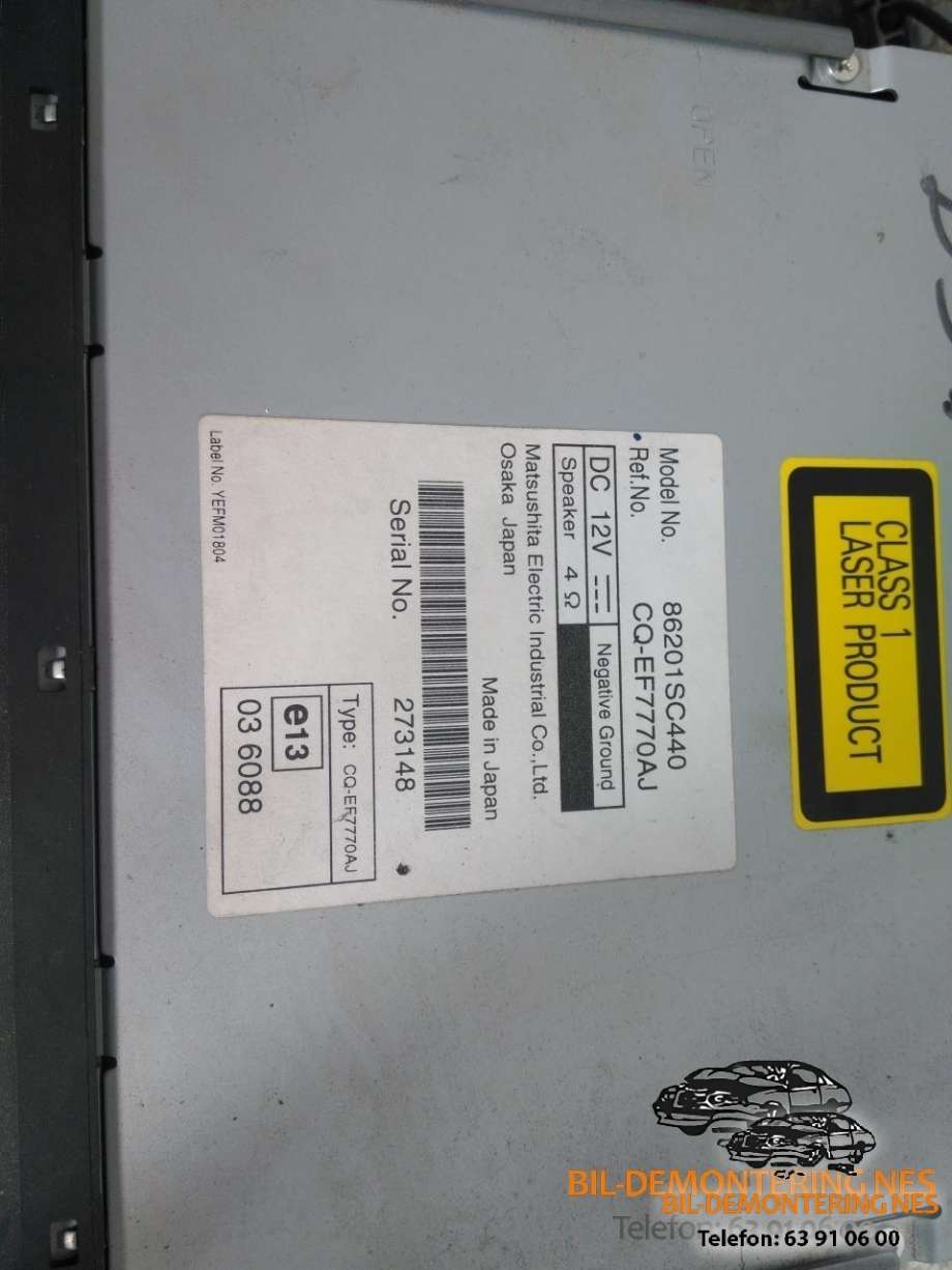 Bilstereo til Subaru Forester 2008-2013 (Type III)  (86201SC440|)