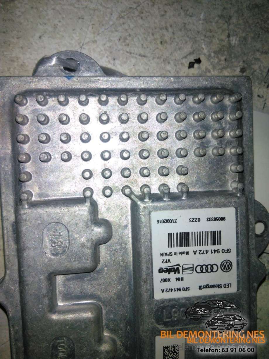 Styreenhet xenon/ballast til VW Golf VII 2012-2017 (Fase 1)  (5F0941472A|)