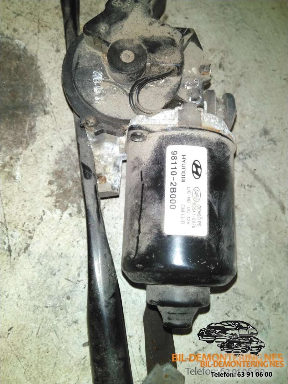 Viskermotor frontrute komplett m/overføring til Hyundai Santa Fe 2006-2009 (Type II, Fase 1)  (981102B000|)