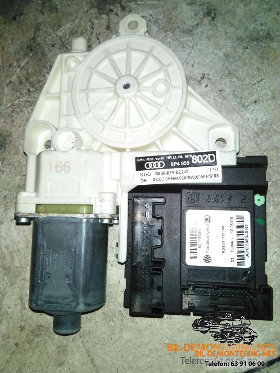 Ruteheis, kun motor, høyre bak til Audi A3 2003-2008 (Type II, Fase 1)  (0130622263|8P4959802D|)