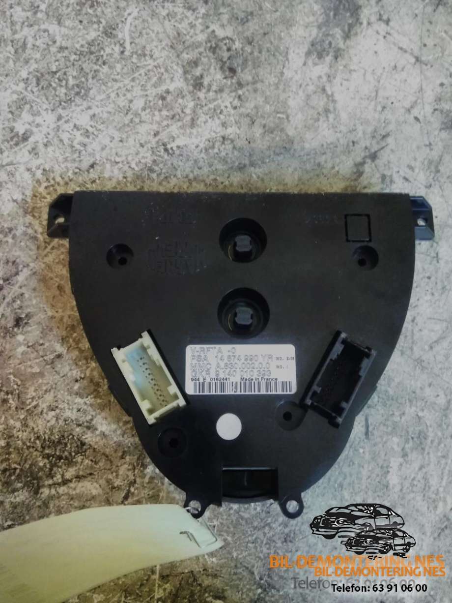 Varmeapparat betjening til Peugeot 807 2003-2009 (14874990|A83000200|9140010393)