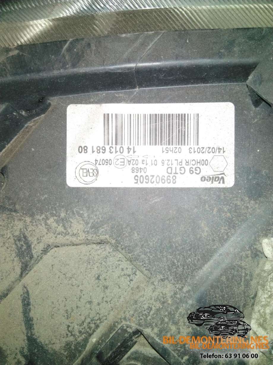 Frontlykt venstre halogen til Peugeot Expert 2007-2016 (Type II)  (1401368180|89902605|)