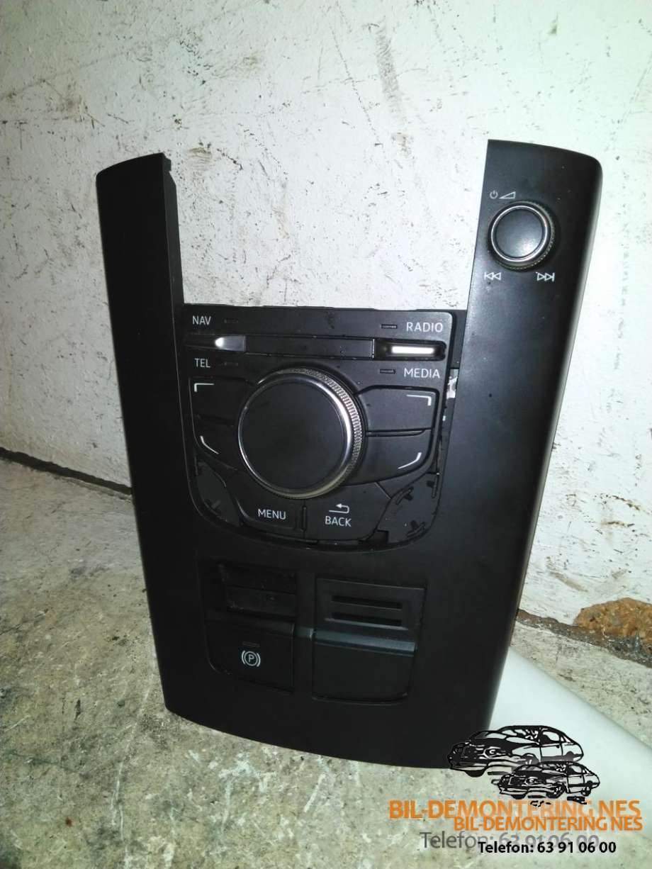 Bilstereo navigasjon betjeningspanel til Audi A3, 2012-2016 (Type III, Fase 1)  (8V0919614B)