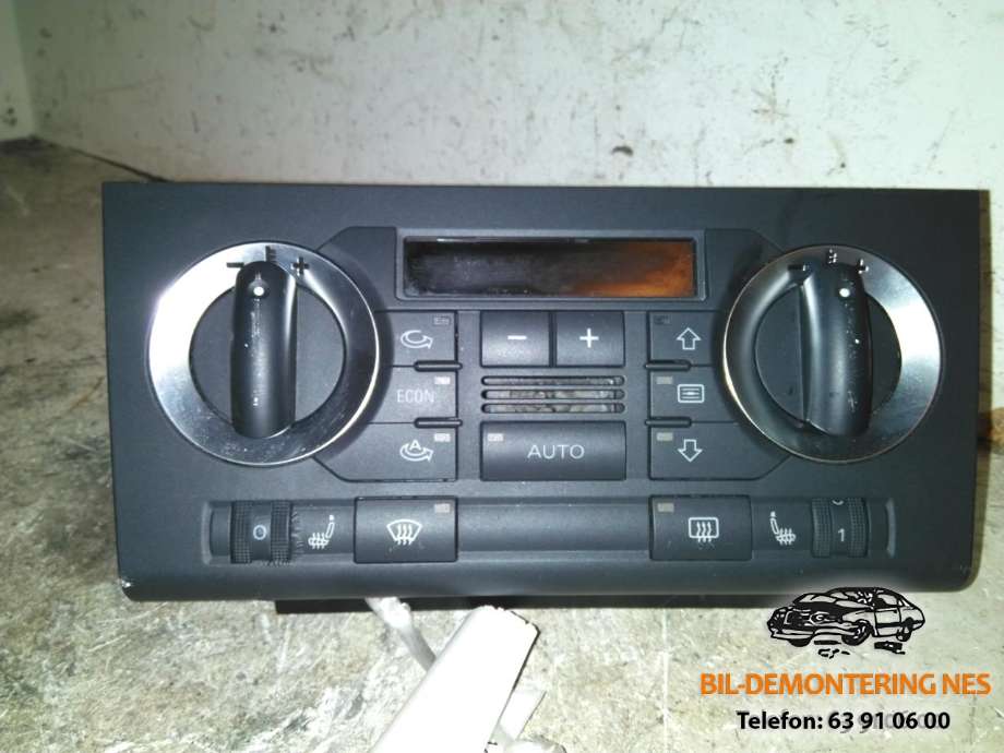 Varmeapparat betjening til Audi A3, 2003-2008 (Type II, Fase 1)  (8P0820043J)