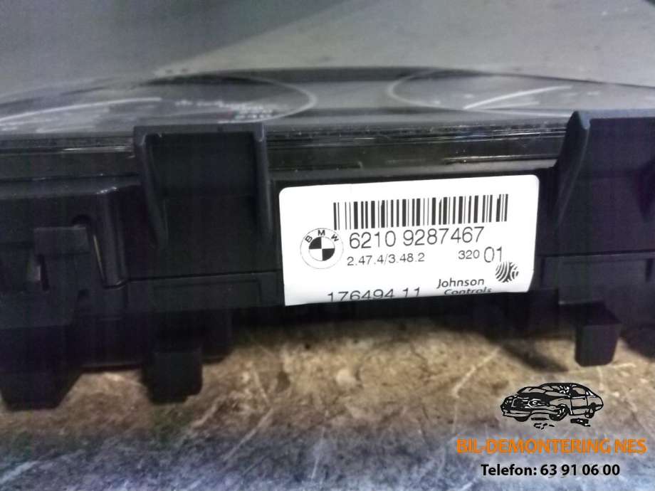 Speedometer til BMW 1-Serie 2011-2015 (Fase 1) (F20/F21) (F20/F21) (62109287467|)
