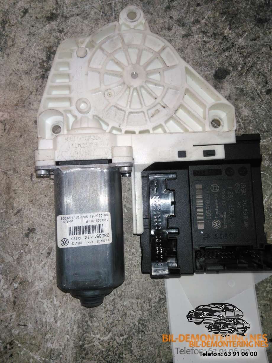 Ruteheis, kun motor, venstre foran til VW Passat 2005-2010 (B6) (B6) (1K0959701P|)