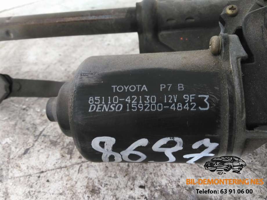 Viskermotor frontrute komplett m/overføring til Toyota RAV4 2000-2006 (Type II)  (8511042130|)