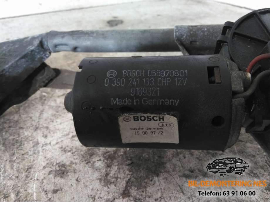 Viskermotor frontrute komplett m/overføring til Volvo V70 (S70/XC70) 1997-2000 (Type I)  (0390241133|9169321|)