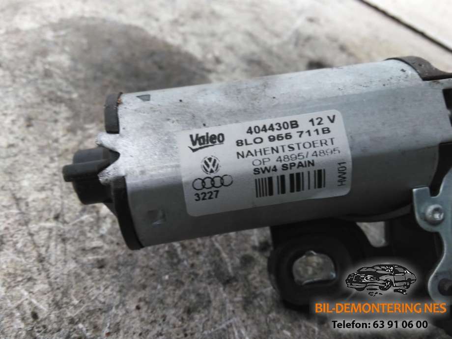 Viskermotor bakrute til Audi A6 2001-2004 (Type II, Fase 2) (C5) (C5) (8L0955711B|)