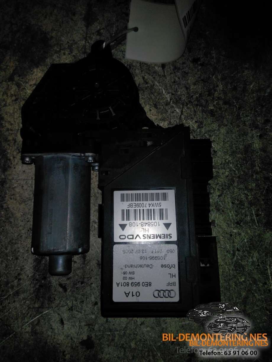 Ruteheis, kun motor, venstre bak til Audi A4, 2004-2008 (Type III) (B7) (B7) (0130821767)