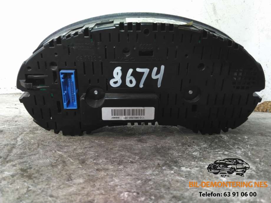 Speedometer til Audi A3 2009-2012 (Type II, Fase 2)  (110080390001|048407|)