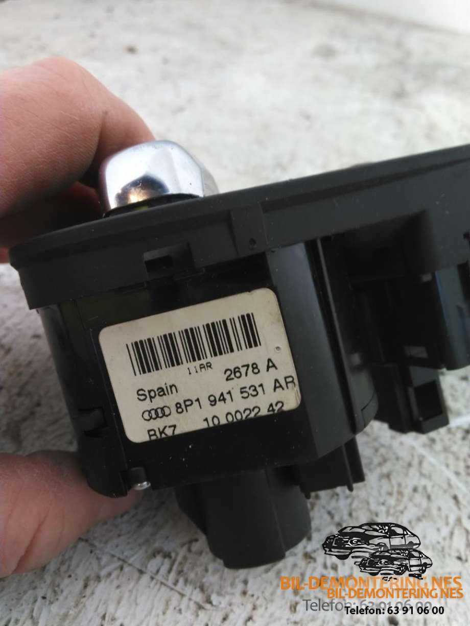 Bryter lys til Audi A3 2009-2012 (Type II, Fase 2)  (8P0919093|)