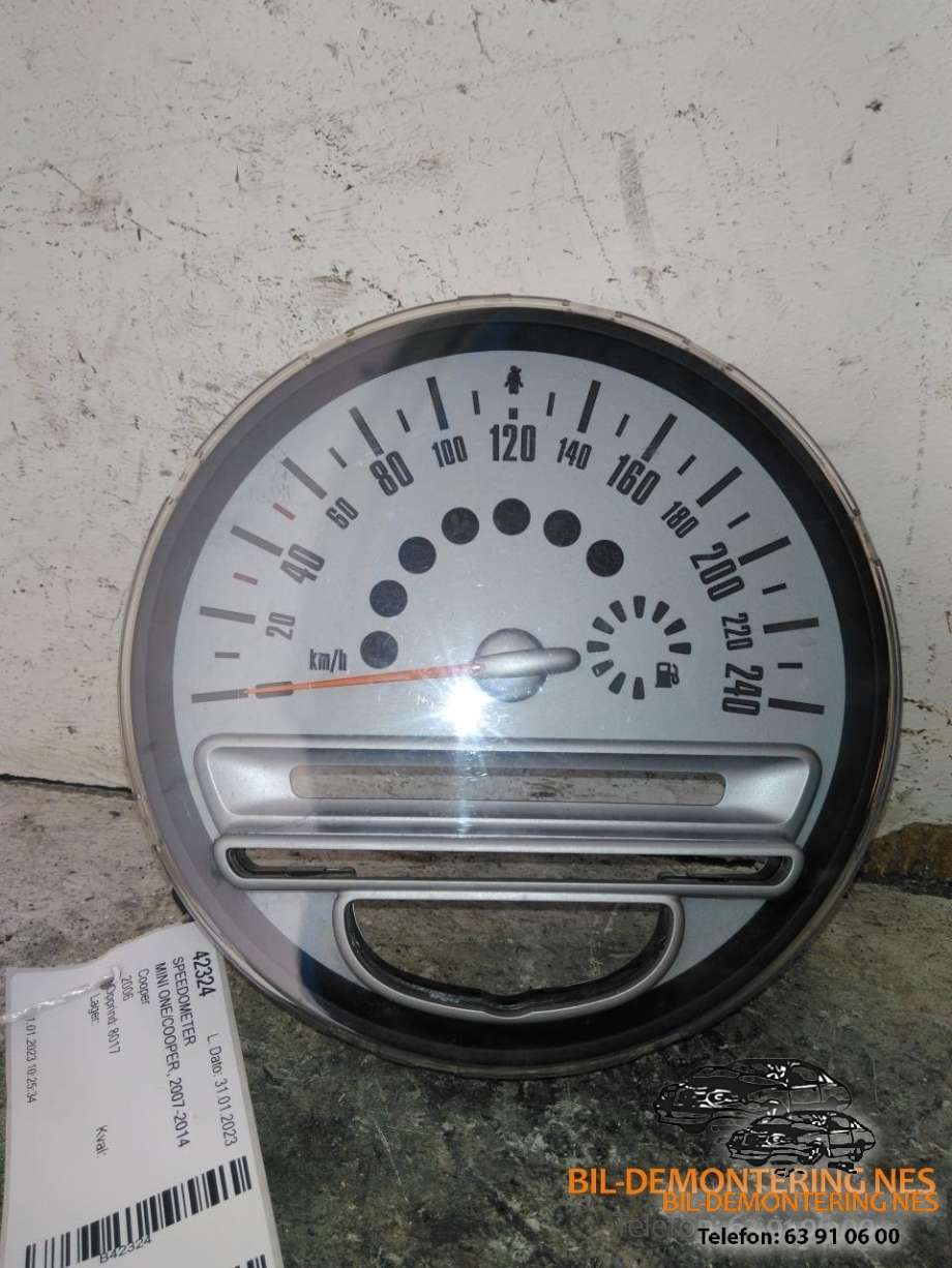 Speedometer til Mini One/Cooper, 2007-2014 (R55-57) (R55-57)