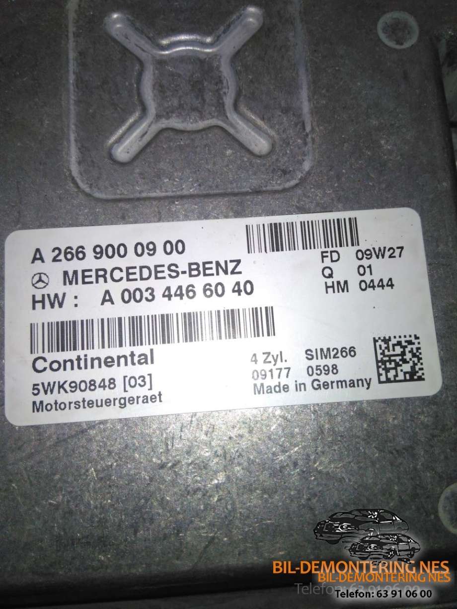 Styreenhet motor til Mercedes B-Klasse 2008-2011 (Fase 2) (W245) (W245) (A2669000900|A0034466040|)