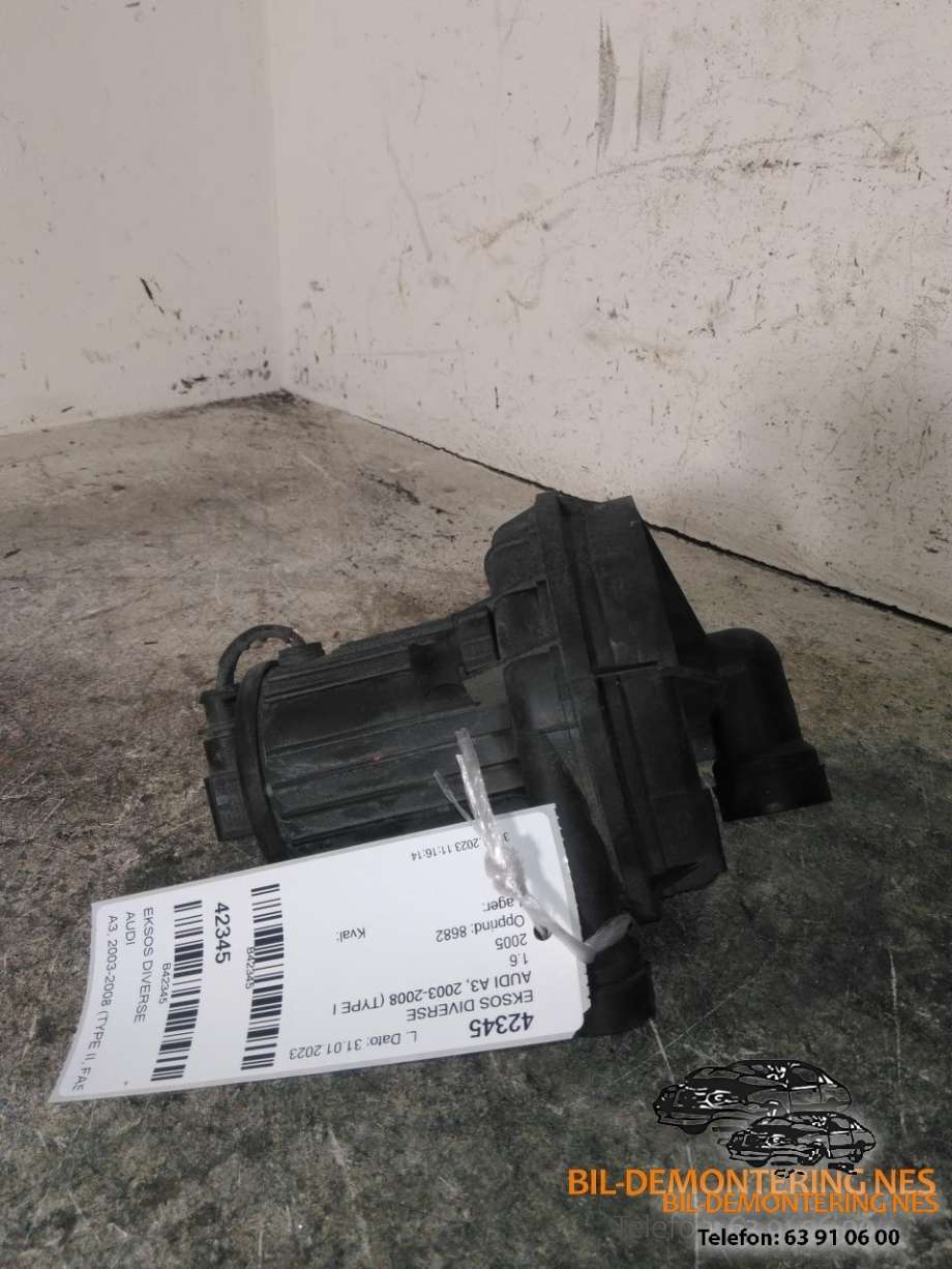 Eksos diverse til Audi A3, 2003-2008 (Type II, Fase 1)  (06A959253B)