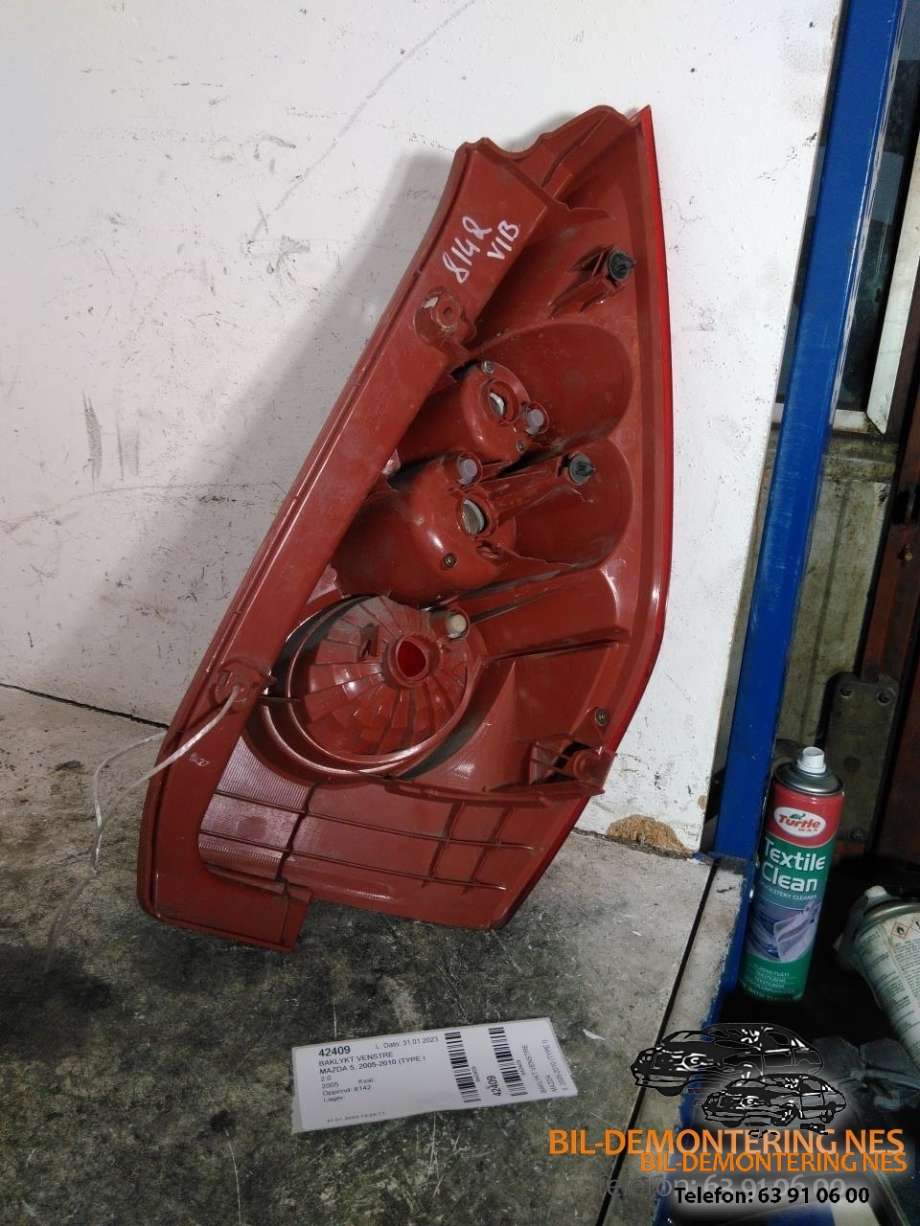 Baklykt venstre til Mazda 5 2005-2010 (Type I)  