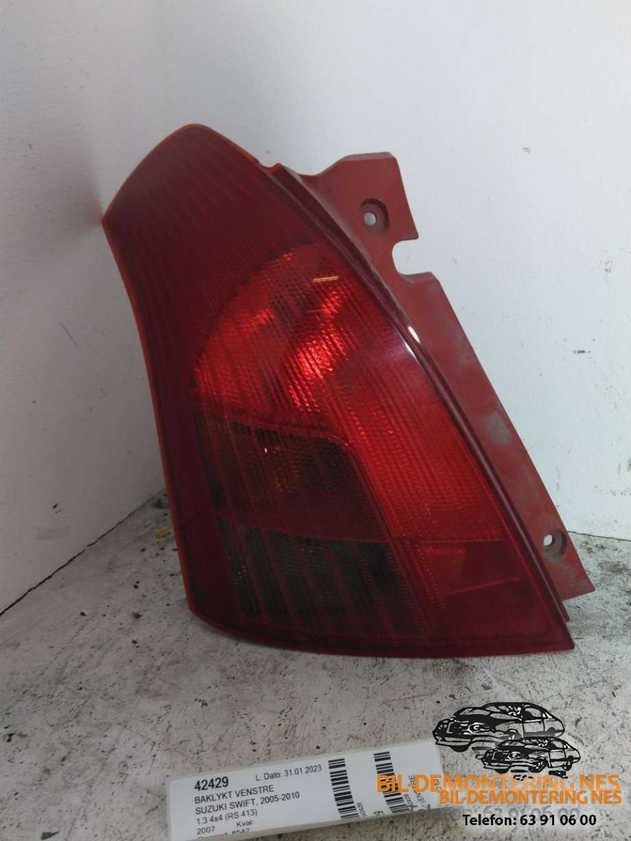 Baklykt venstre til Suzuki Swift, 2005-2010  