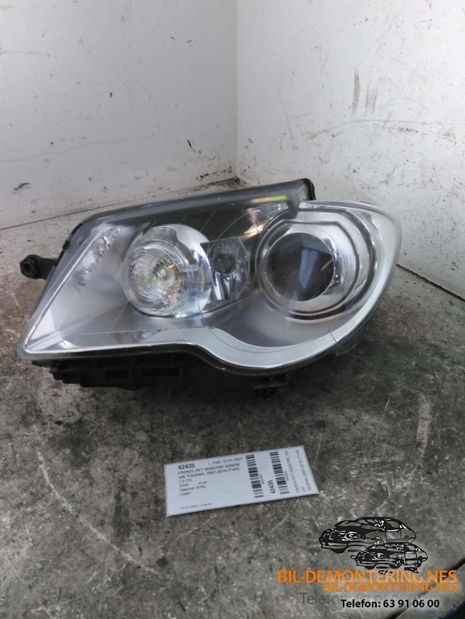 Frontlykt venstre xenon til VW Touran, 2007-2010 (Type I, Fase 2)  (1T1 941 753 A)