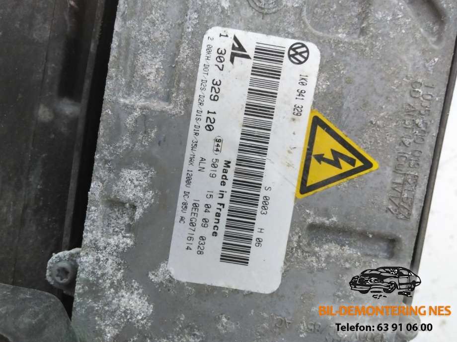 Frontlykt venstre xenon til VW Touran 2007-2010 (Type I, Fase 2)  (1T1 941 753 A|307329120)