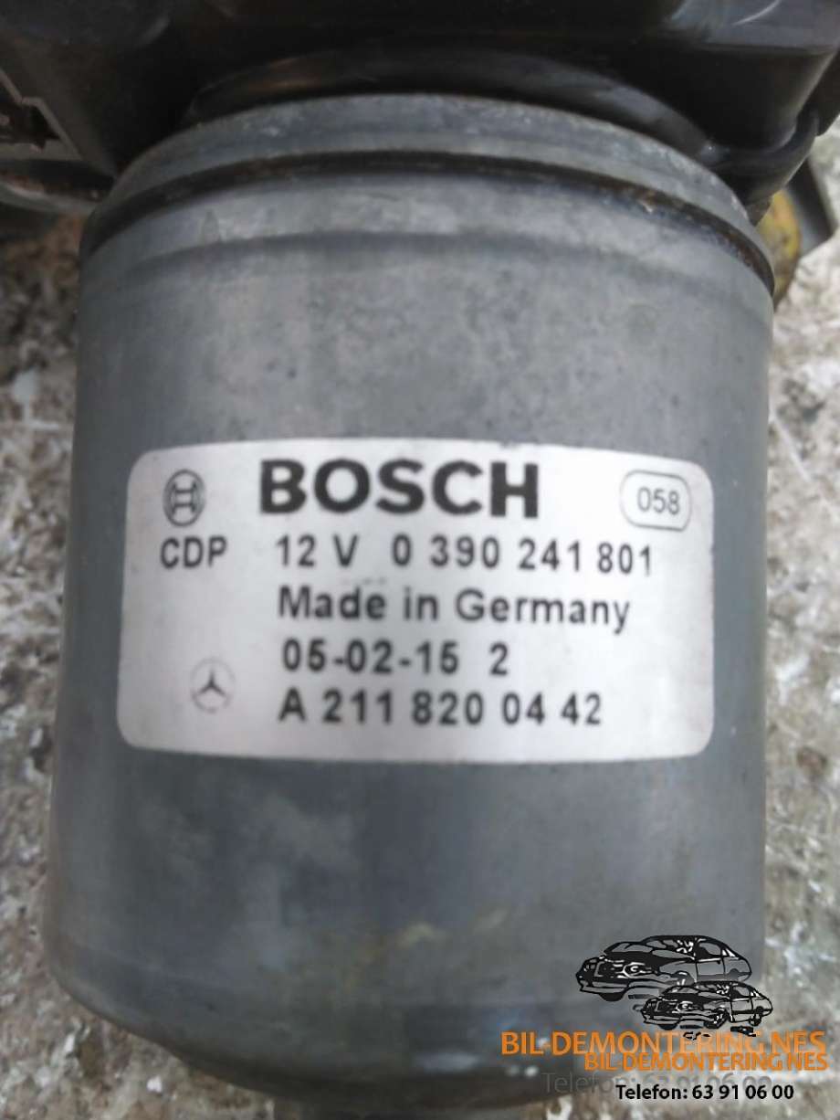 Viskermotor frontrute komplett m/overføring til Mercedes E-Klasse 2002-2006 (Fase 1) (W211) (W211) (|2118200142Q|3397020549)