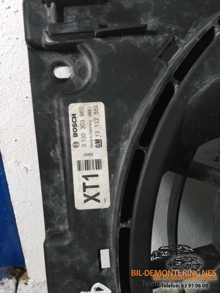 Kjølevifte elektrisk til Opel Zafira B 2005-2011  (0130303960|13132559|)