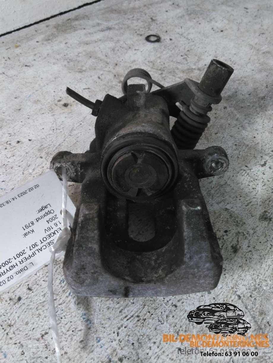 Bremsecaliper høyre bak til Peugeot 307, 2001-2004 (Fase 1)  