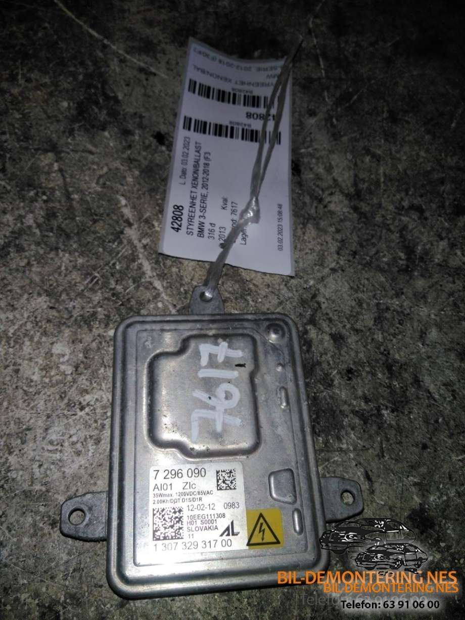 Styreenhet xenon/ballast til BMW 3-Serie, 2012-2018 (F30/F31/F34) (F30/F31/F34) (7296090)