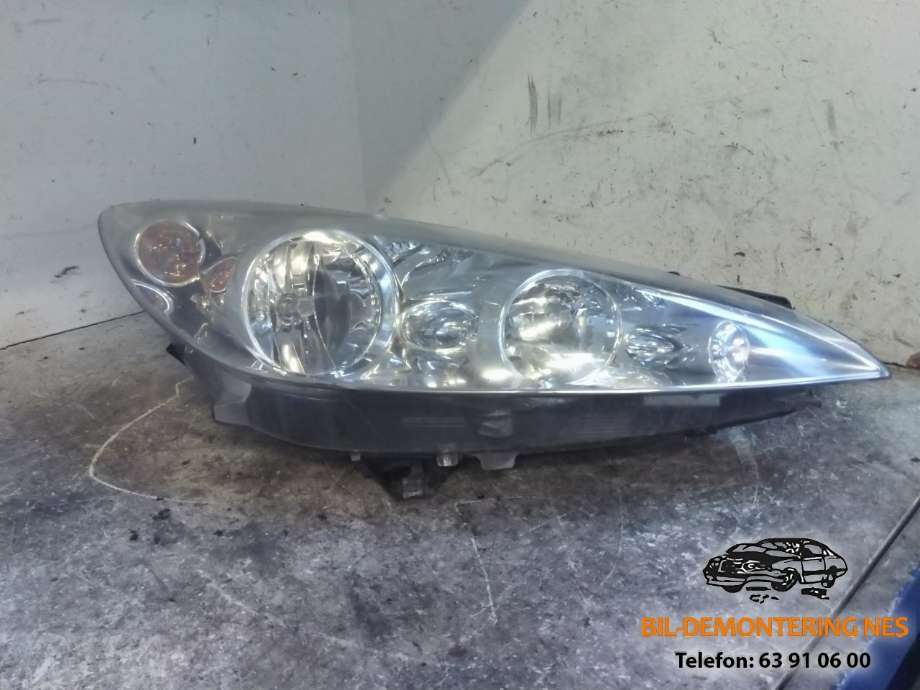 Frontlykt høyre halogen til Peugeot 308, 2007-2011 (Type I, Fase 1)  (965616248000)