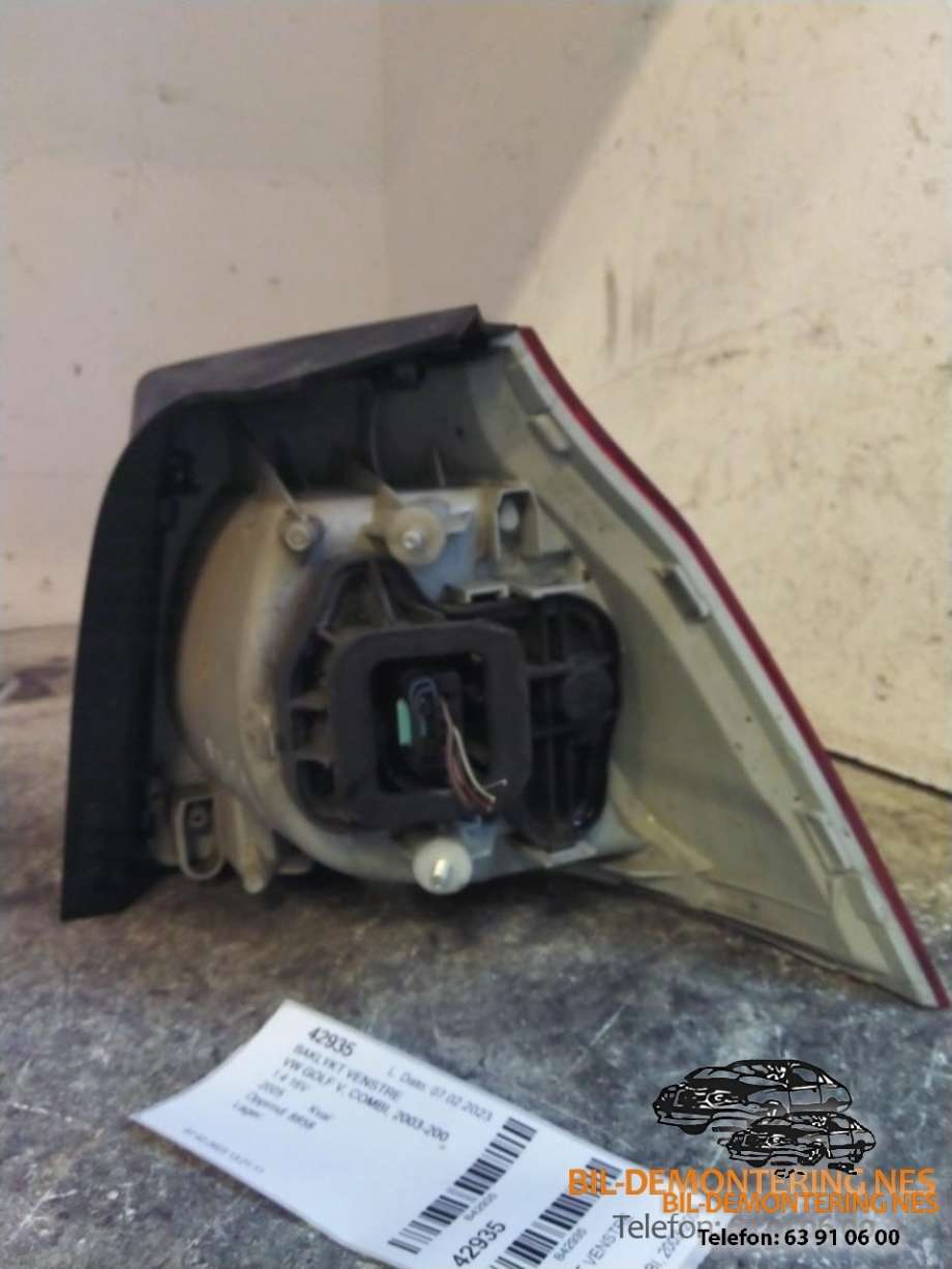 Baklykt venstre til VW Golf V, Combi 2003-2008  