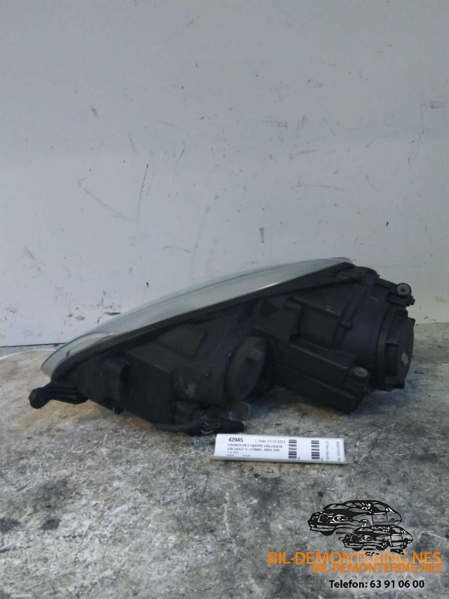 Frontlykt høyre halogen til VW Golf V, Combi 2003-2008  (1K6941006R|)