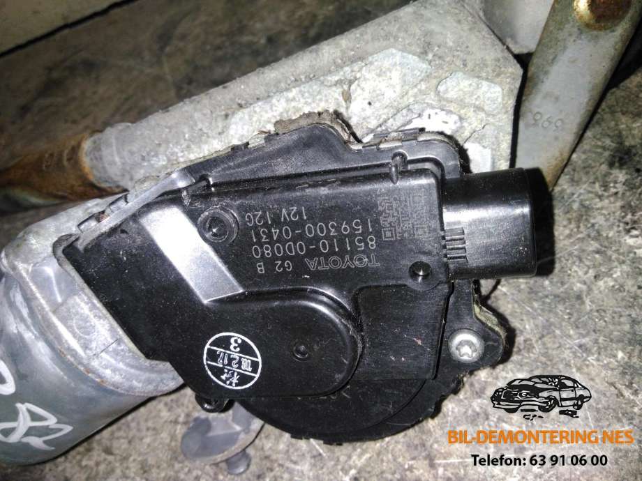 Viskermotor frontrute komplett m/overføring til Toyota Yaris 2006-2009 (Type II, Fase 1)  (851100D080|1593000431|)