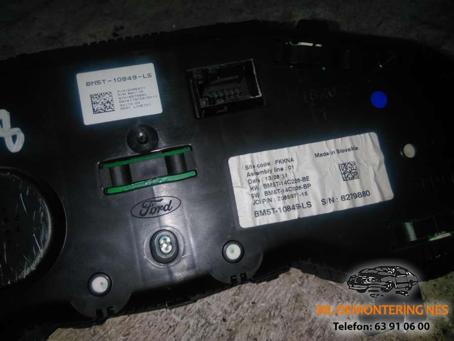 Speedometer til Ford Focus 2011-2014 (Type III, Fase 1)  (BM5T-10849-LS|2085971-15|)