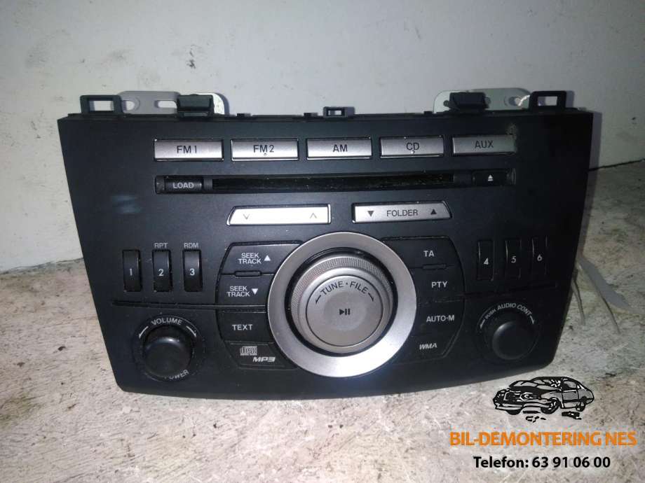 Bilstereo til Mazda 3, 2009-2013 (Type II)  (BDA466AR0D)