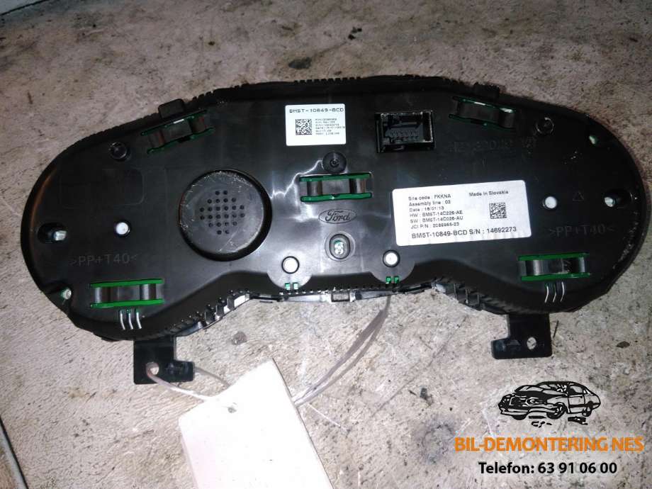 Speedometer til Ford Focus 2011-2014 (Type III, Fase 1)  (BM5T14C226AE|BM5T14C26AU|208595523)